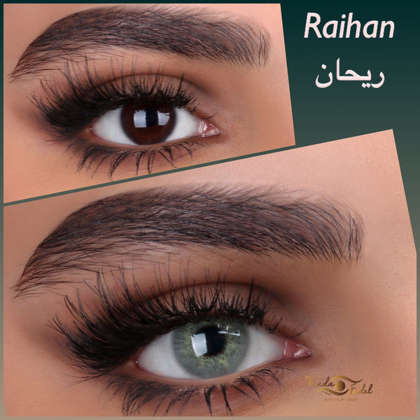 Nada Fedal lenses -Nada Raihan lens - Green with our border