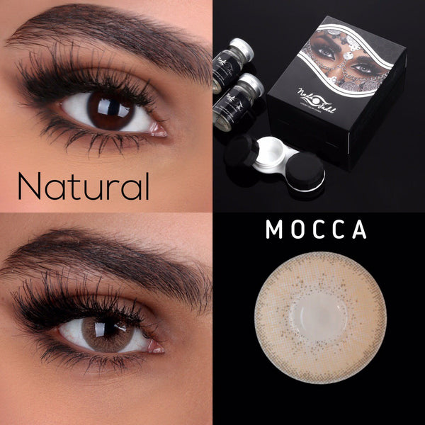 Nada Fedal lenses - Mocha lens with solution 